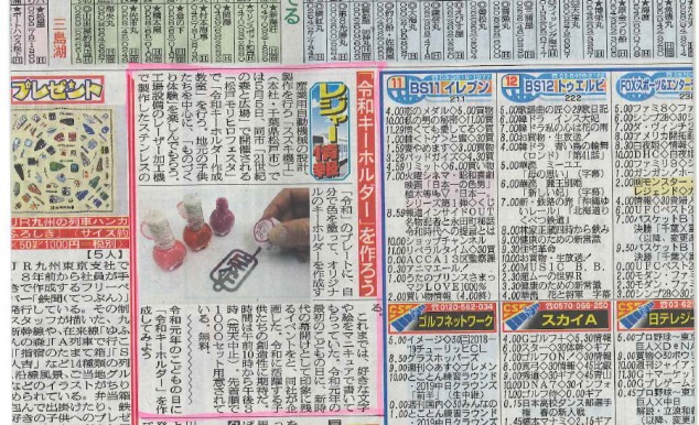 日刊スポーツ新聞　2019年4月30日号