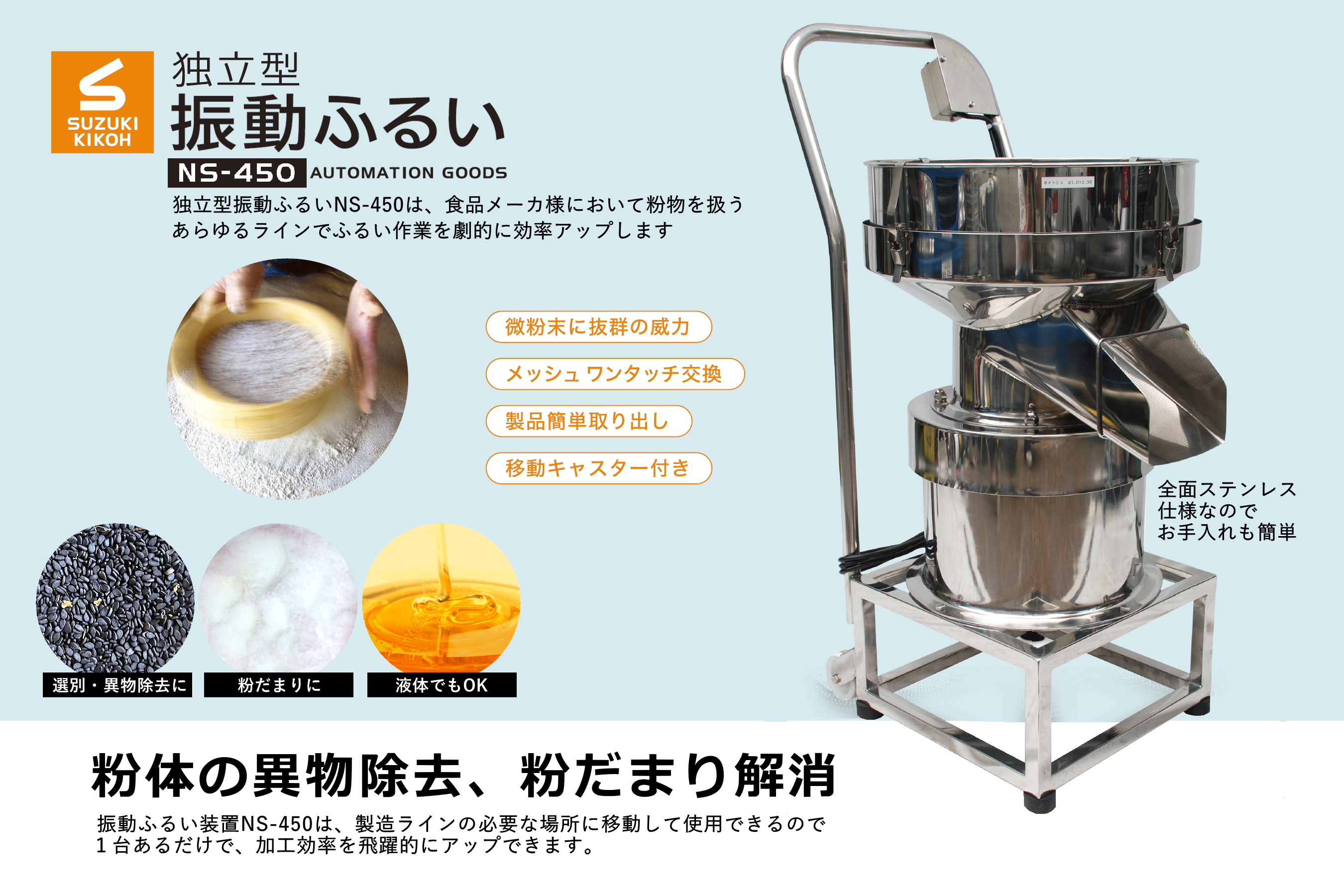 即納最大半額 国光社 ボックス型電動粉ふるい機 SN-201 送料無料